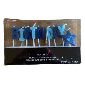 Happy birthday candles for a boy